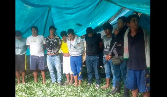 San Martín: Destruyen laboratorio de droga y detienen a nueve sospechosos