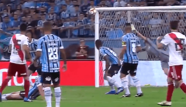 River Plate vs Gremio: el disparo de Palacios que no fue gol de milagro [VIDEO]