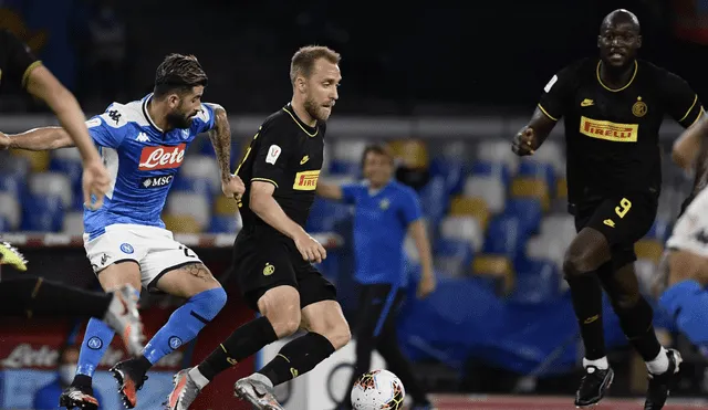Inter de Milán enfrenta al Napoli. (Créditos: AFP)
