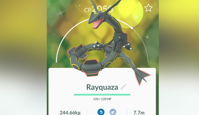Rayquaza shiny llega a Pokémon GO como jefe de incursión.