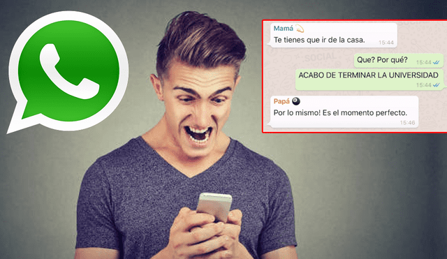WhatsApp Web: No quería mudarse de la casa de sus padres y ellos le dijeron esto