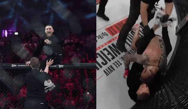 YouTube: Conor McGregor se metió a un ring en plena pelea y atacó al árbitro [VIDEO]