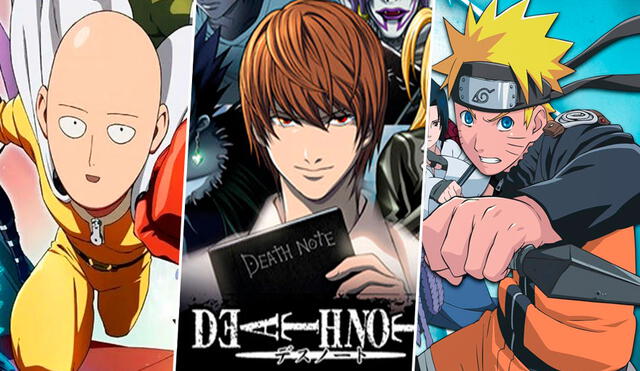 One punch man, Death note, Naruto