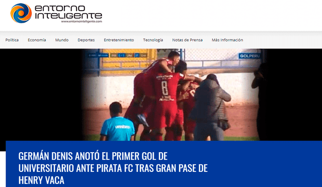 Prensa boliviana rescató la actuación de Henry Vaca en su primer partido con Universitario de Deportes en la Liga 1.