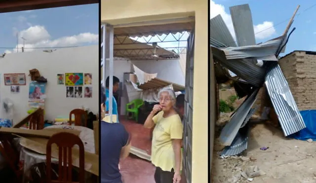 Lambayeque: Vientos arrebatan el techo de una vivienda en Íllimo