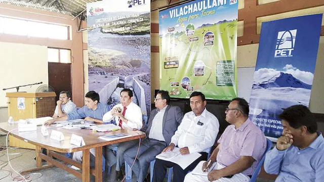pet. Gerente del gobierno regional, Huarachi, afirmó que Vilavilani es necesario para dar solución a la falta de agua potable.