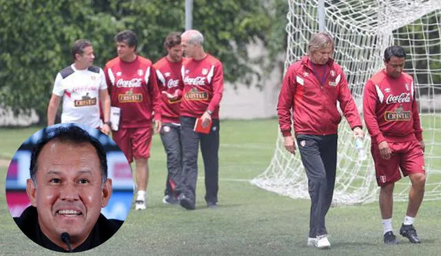 Ricardo Gareca tuvo a Marcelo Márquez como parte de su comando técnico para el proceso clasificatoria rumbo a Rusia 2018. Foto: composición GLR/EFE/FPF