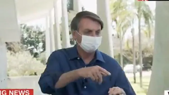 Jair Bolsonaro confirmó que tiene coronavirus en una entrevista en vivo. Foto: captura