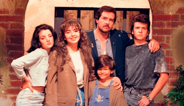 El elenco que integraba la familia de María mercedes. (Fotos: Televisa)