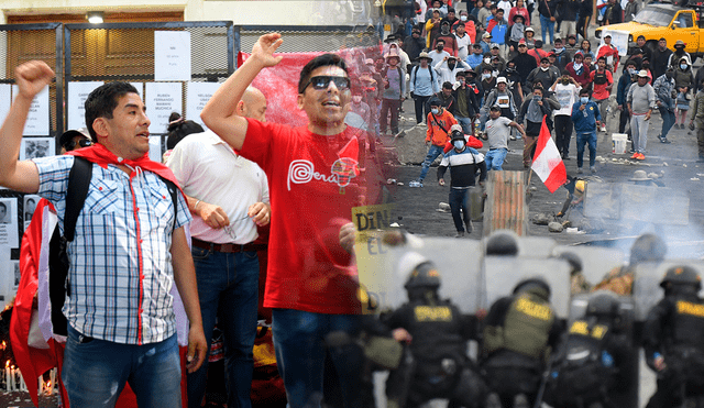 Los enfrentamientos con las fuerzas de seguridad han dejado más de 43 manifestantes y un policía muertos en Perú. Foto: composición LR/AFP/EFE