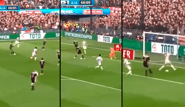 Mira el gol del Ajax a ritmo de entrenamiento ante el Willem ll de Renato Tapia [VIDEO]