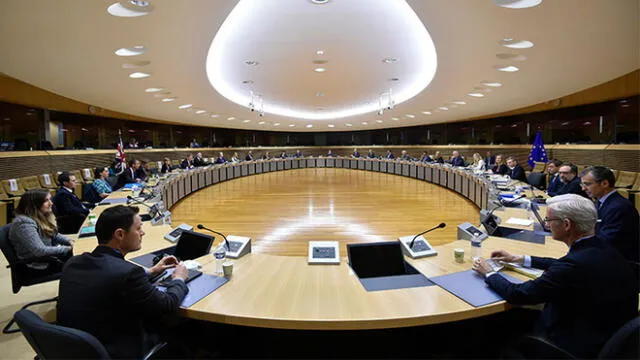 Reunión de la Unión Europea, en Bruselas. Foto: AFP.