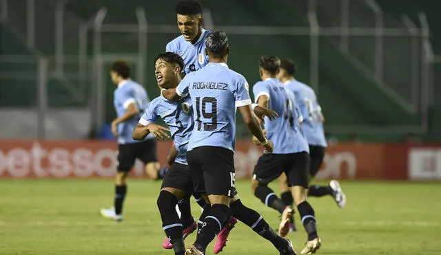 Uruguay se ilusiona con la clasificación al hexagonal del Sudamericano Sub-20. Foto: AFP