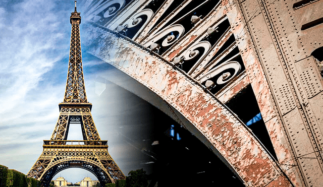 La Torre Eiffel estaría llena de oxido, según varios medios franceses. Foto: composición LR/AFP/Clarín
