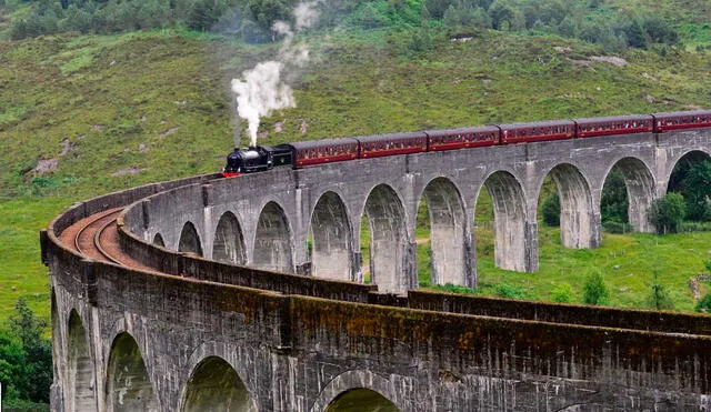 Desliza las imágenes para ver cómo luce realmente el tren que inspiró al famoso expreso de Hogwarts que aparece en Harry Potter. Foto: Captura de Google Maps