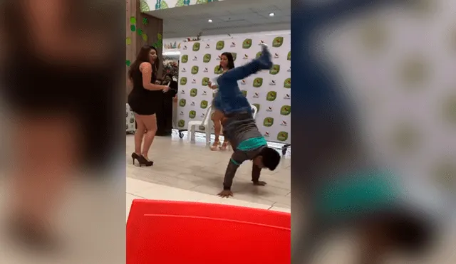 Facebook viral: peruano sorprende con pasos de ‘break dance’ durante competencia de reggaetón