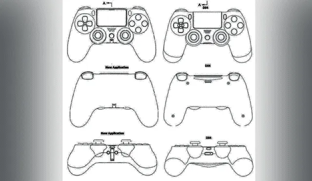 Patentes anteriores indicaban que PS5 tendría un diseño de mando con base en PS4.