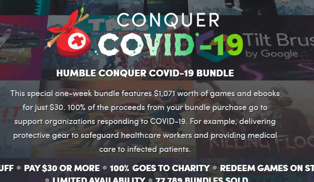 La campaña de nombre "Conquista al COVID-19" ofrece más de 1000 dólares en valor por una pequeña donación.
