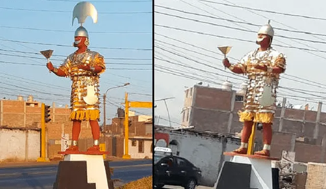 Roban corona de estatua del Señor de Sipán a un día de su inauguración