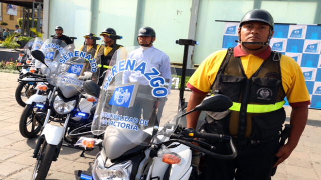 Incorporan modernas motocicletas para patrullar zonas de La Victoria