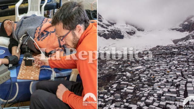 Puno. Médico revisa a poblador de La Rinconada. Foto: Expédition 5300