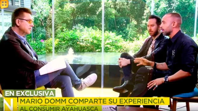 Mario Domm revela que consume ayahuasca para combatir ataques de pánico