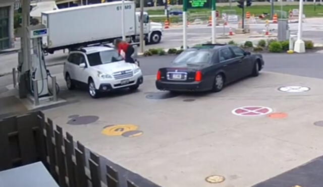 En video YouTube, joven impide robo de su camioneta con espectacular maniobra [VIDEO]