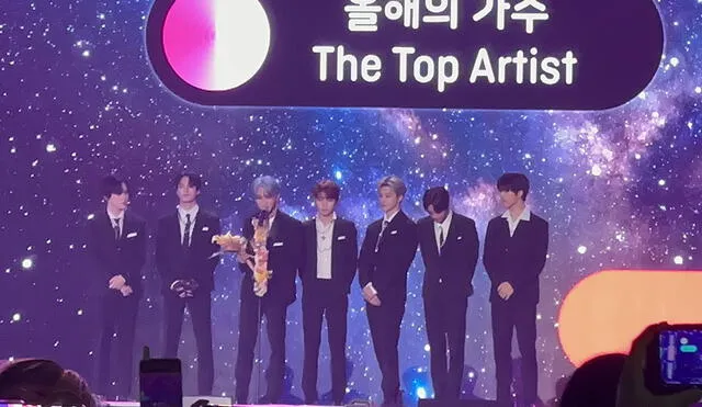 NCT Dream recibe el daesang en Genie Music Awards 2022. Foto: fansite/Naver