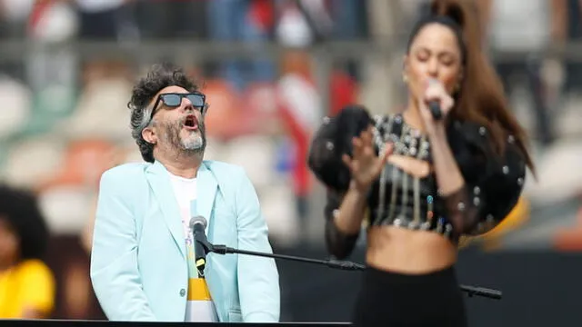 Reconocidos artistas dieron show de lujo en la final de la Copa Libertadores 2019. Foto. AFP.
