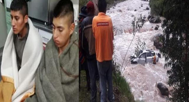 Cuatro personas se salvan de morir tras caída de su vehículo a río de Cusco 