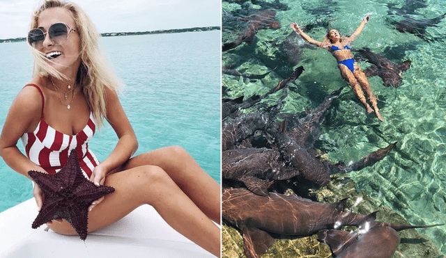 Instagram: aterrador momento en que tiburón ataca a modelo durante sesión de fotos [VIDEO]