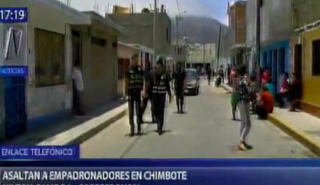 Censo 2017: asaltaron a algunos empadronadores en Chimbote [VIDEO]