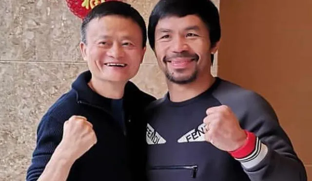 Manny Pacquiao y Jack Ma.
