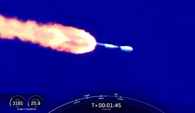 El cohete Falcon 9 de Space X, tras siete años de vagabundear en el espacio, ocasionará un cráter en la Luna después de impactarla. Fotocaptura: YouTube / El Español / SpaceXEl cohete Falcon 9 de Space X, tras siete años de vagabundear en el espacio, ocasionará un cráter en la Luna después de impactarla. Fotocaptura: YouTube / El Español / SpaceX