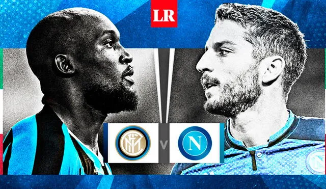 Inter de Milan vs. Napoli se ven las caras por la Serie A italiana. Gráfica: Fabrizio Oviedo/La República.