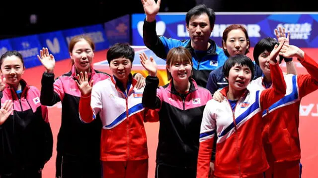 Histórico: las Coreas debían enfrentarse, pero decidieron unirse en Mundial de ping-pong