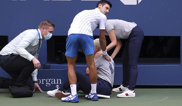 Novak Djokovic quedó eliminado del US Open 2020. Foto: AFP