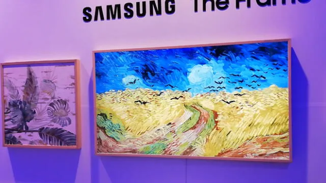 The Frame es el nuevo televisor QLED 8k de Samsung que la marca lanza en el Peru. Foto: Daniel Robles.