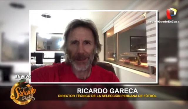 Ricardo Gareca reaparece con barba durante el aislamiento social obligatorio por la COVID-19. Foto: Panamericana Televisión