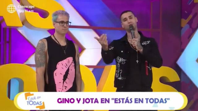 Gino Assereto y Jota Benz inician su carrera musical con 'Bésame'. Foto: captura de América TV