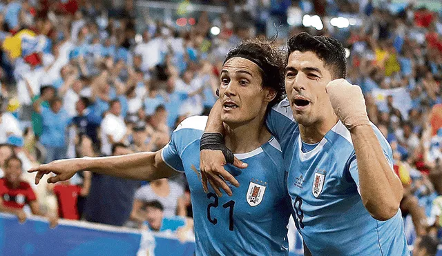 Cavani y Suárez serán rivales de Perú.