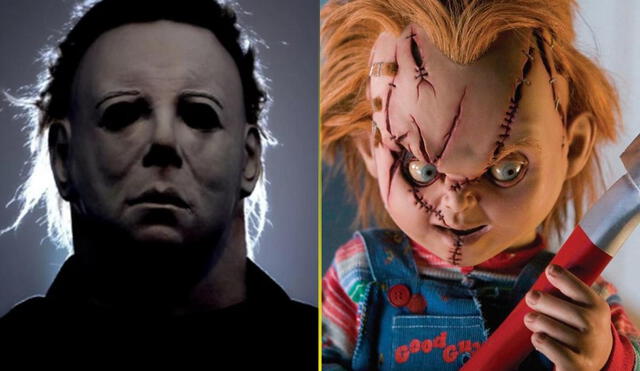 Chucky y Michael Myers juntos en crossover promocional. Foto: composición
