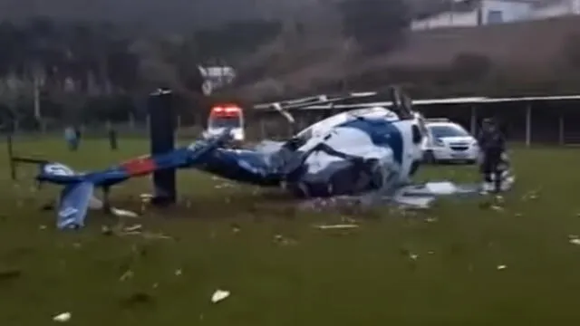 Helicóptero que trasladaba a un gobernador de Brasil se estrelló [VIDEO]  