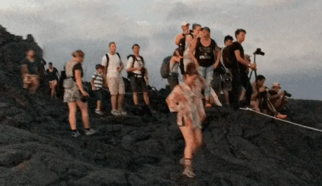 Google Maps: usuario recorre zona volcánica y descubre a turistas exponiendo su vida [VIDEO]