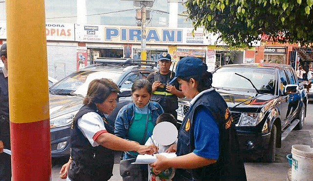 Operativo. Fiscalía encontró a niños pidiendo limosna.