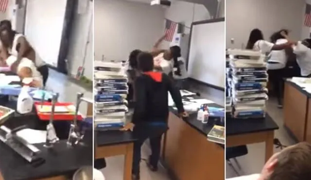 YouTube: Dos profesoras se agarran a golpes en pleno salón de clases