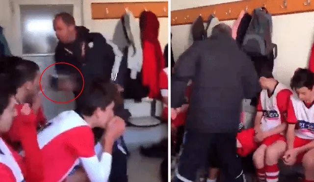 Fútbol Europa: Entrenador golpea a jugadores en Turquía. Foto: Captura de video.