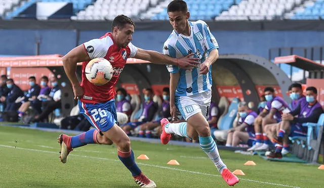 Nacional y Racing se enfrentan este miércoles por la quinta jornada de la Fase de Grupos de Copa Libertadores 2020. FOTO: AFP.