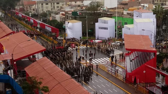 Fiestas Patrias: así fue el ensayo de la Parada Cívico Militar en la Av. Brasil [VIDEO]