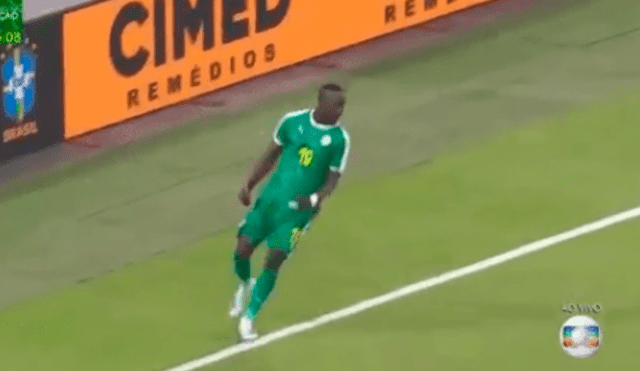 Brasil vs Senegal: Gol de Sadio Mané para el 1-1.